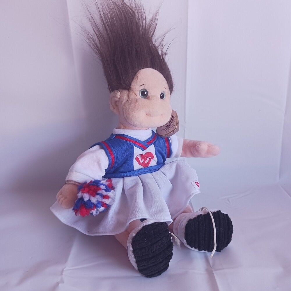 Ty Beanie Kid Cookie Cheerleader BD April 5th 1995 Red White and Blue